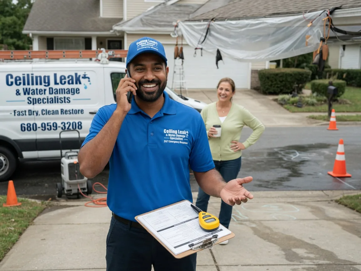 Ceiling Leak Cleanup Lone Wolf, OK FAQs